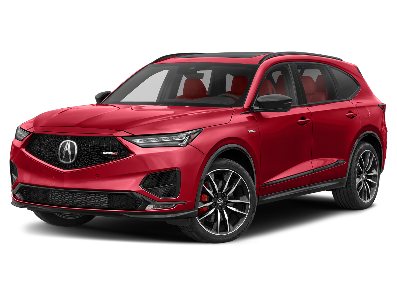 2023 Acura MDX Type S SH-AWD w/Advance Package in Performance Red Pearl — front three-quarter view