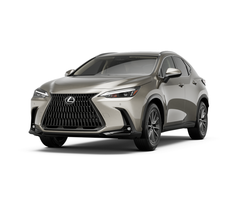 2026 Lexus NX HYBRID NX 350h AWD in Atomic Silver — front three-quarter view