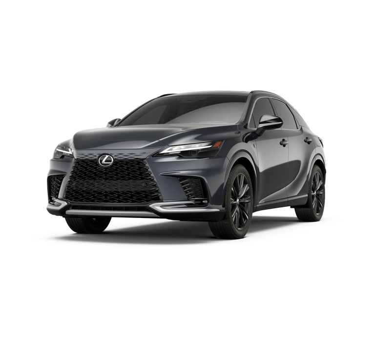 2026 Lexus RX 350 F SPORT HANDLING AWD in Cloudburst Gray — front three-quarter view