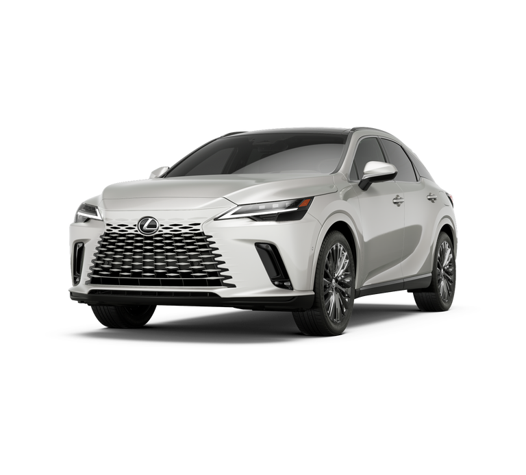 2026 Lexus RX 350 LUXURY AWD in Eminent White Pearl — front three-quarter view