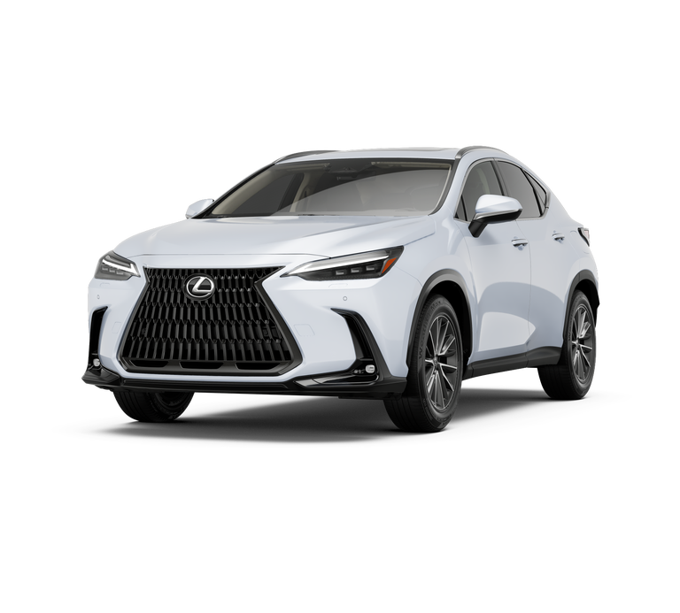2026 Lexus NX 350 LUXURY AWD in Ultra White — front three-quarter view