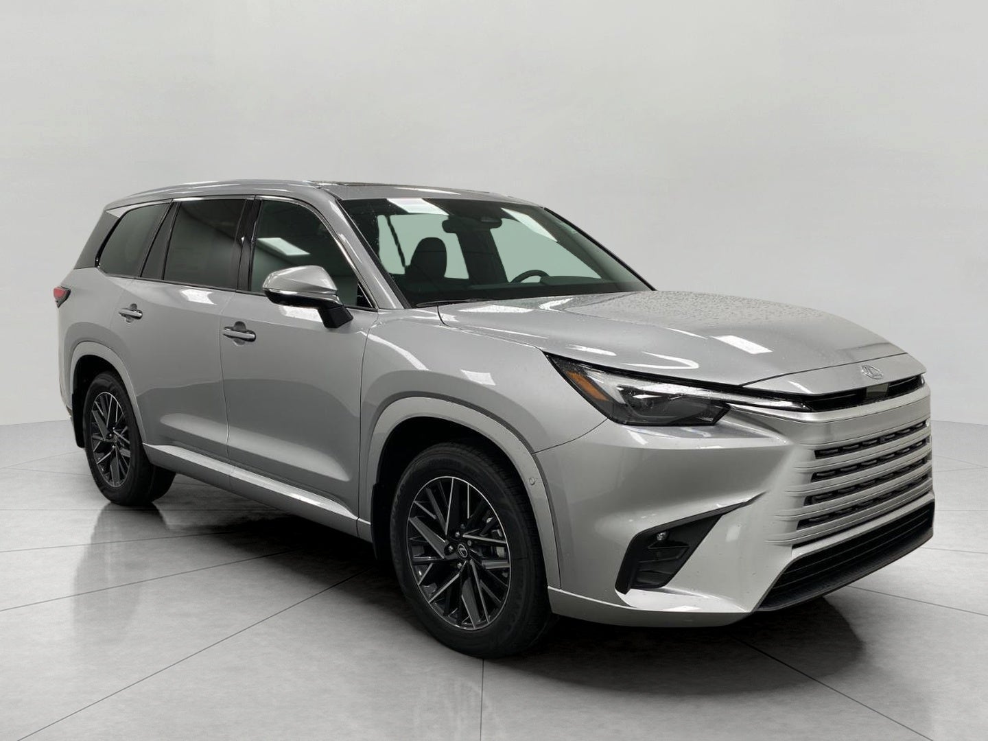 2026 Lexus TX 350 PREMIUM AWD in Celestial Silver Metallic — front three-quarter view