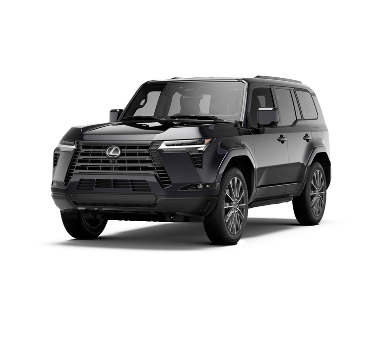 2026 Lexus GX 550 LUXURY+ in Caviar — front three-quarter view